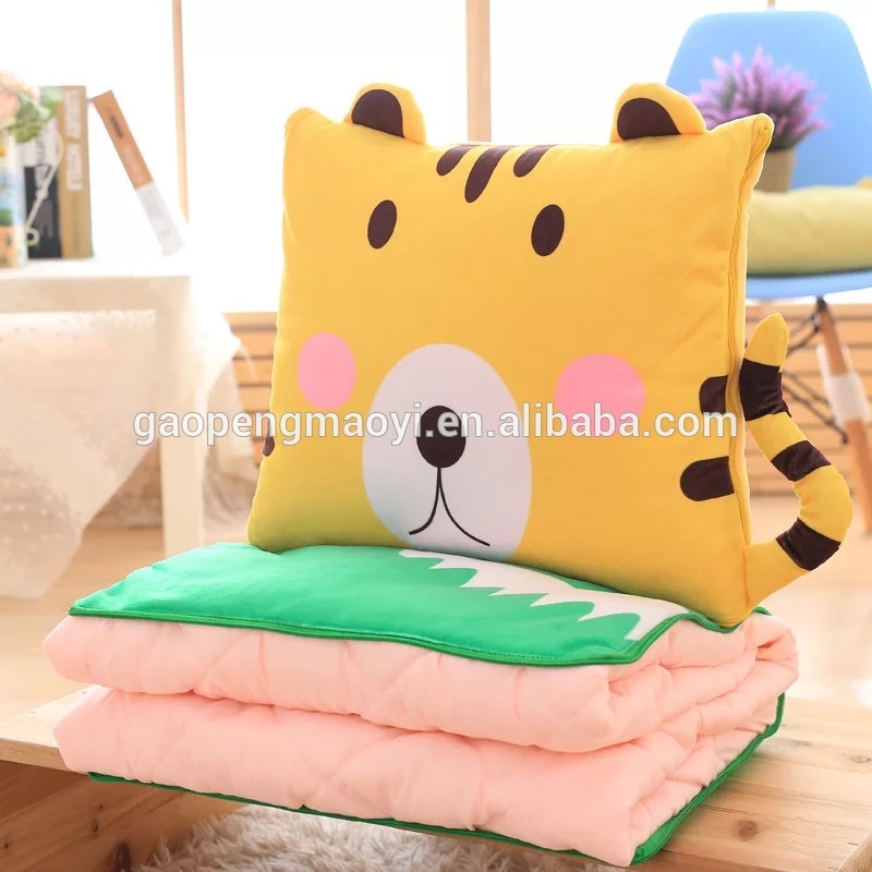 100 polyester microfiber fleece baby pillow blanket, children pillow